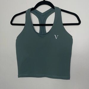 Small Vuori racerback crop tank top